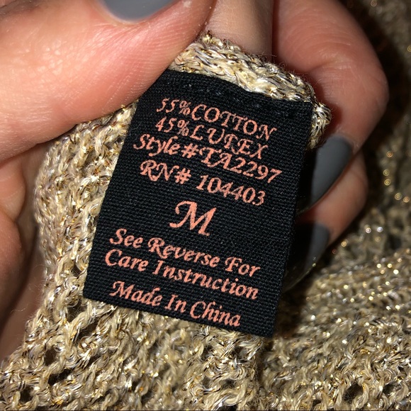 ❤️⤵️💰📦Long Sleeve Medium GOLD Shirt - Picture 4 of 7